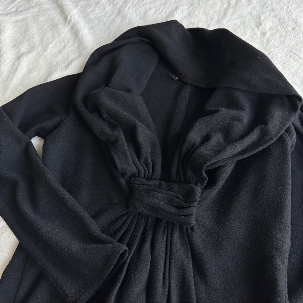 💥Clearance💥 Charles Chang-Lima Black Wool V-neck Long Sleeve Jacket M (8) - Picture 7 of 14